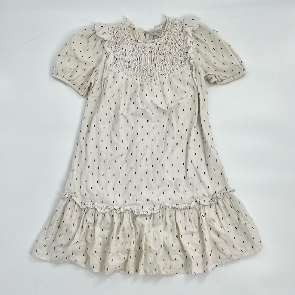 SAYLOR Women's Zella Smocked front Cotton Preppy Minimalist Short Dress‎ XS - Picture 5 of 12